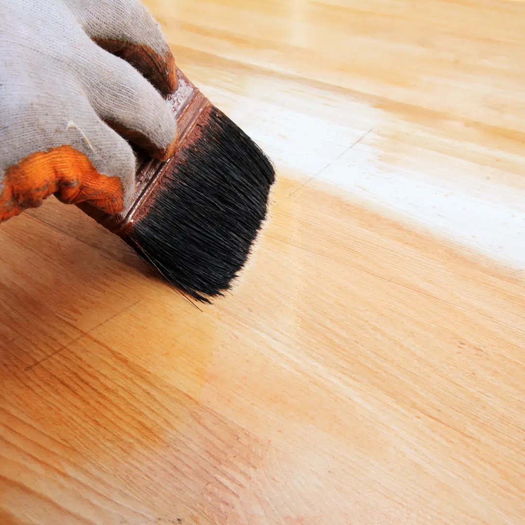 oiled floors in living room